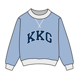 Notched Contrast Full Length Mock Sweatshirt