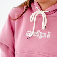 Drop Cut Pullover Hoodie With Lace Trim
