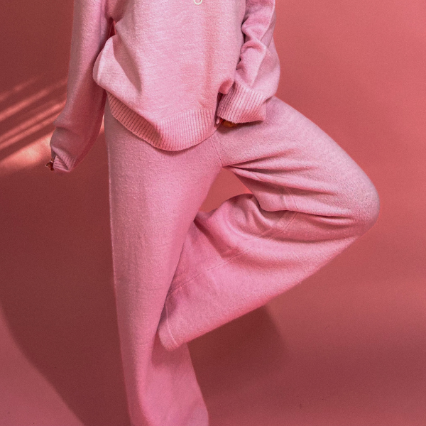 Be Mine Mid-Rise Wide Leg Sweater Knit Pant