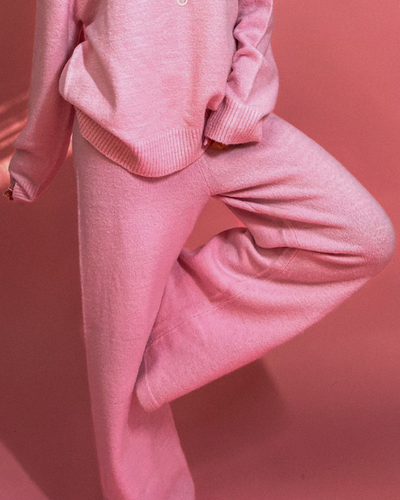 Be Mine Mid-Rise Wide Leg Sweater Knit Pant