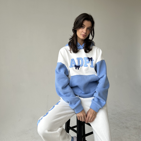 True Blue Bow Hoodie