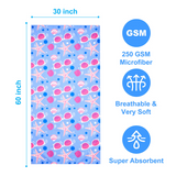 30" X 60" Microfiber Beach Towel: Dye-Sublimation