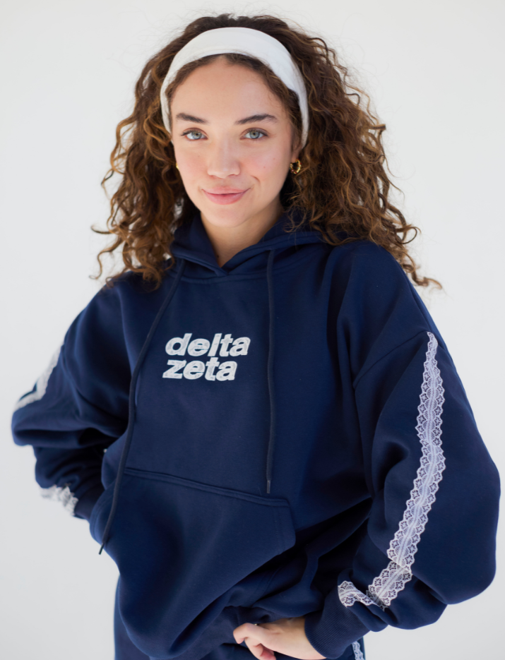 Lace Letter Hoodie
