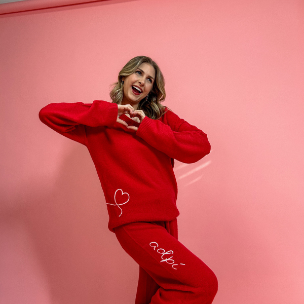 Cupid Women's Cozy Sweater Knit V-Neck Pullover