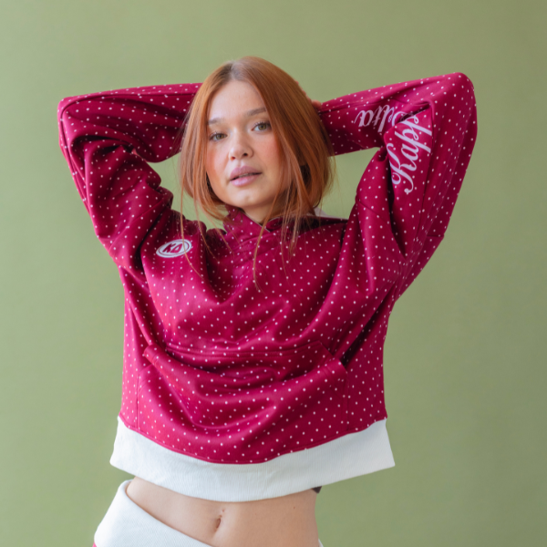 Polka Dot Women’s Heavyweight Fleece Boxy Sweatshirt