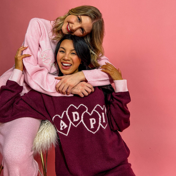 Sweetheart Oversized Knit Crewneck Sweater