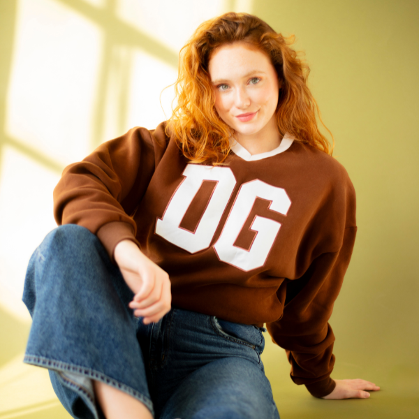 Cocoa Varsity V-Neck