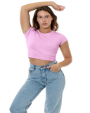 CAP SLEEVE BABY RIB CROP TOP