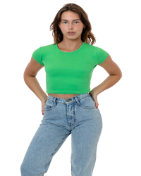 CAP SLEEVE BABY RIB CROP TOP