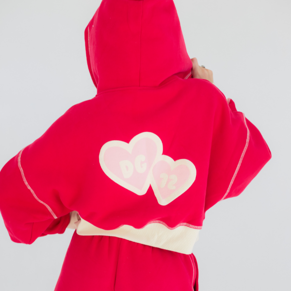 Campus Crush Influencer Crop Zip Hoodie