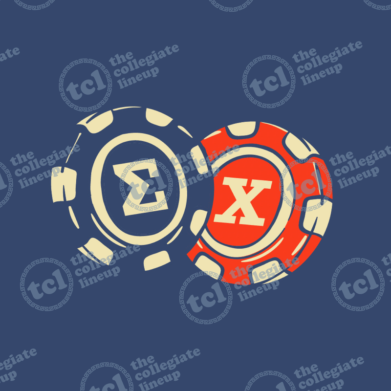 Sigma Chi Poker Chip Graphic Tee