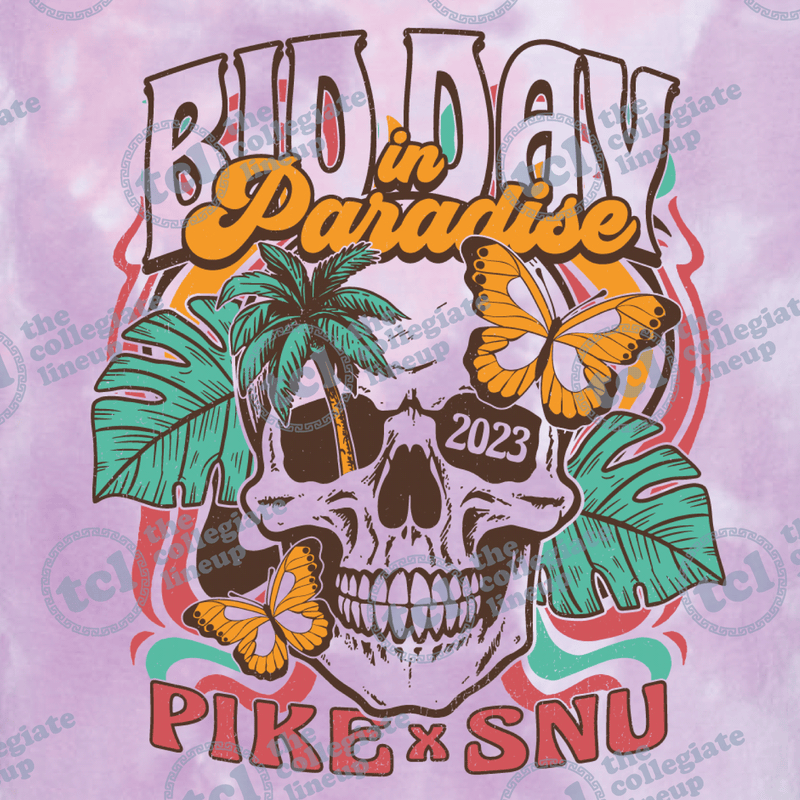 Pi Kappa Alpha x SNU Bid Day in Paradise 2023 Design