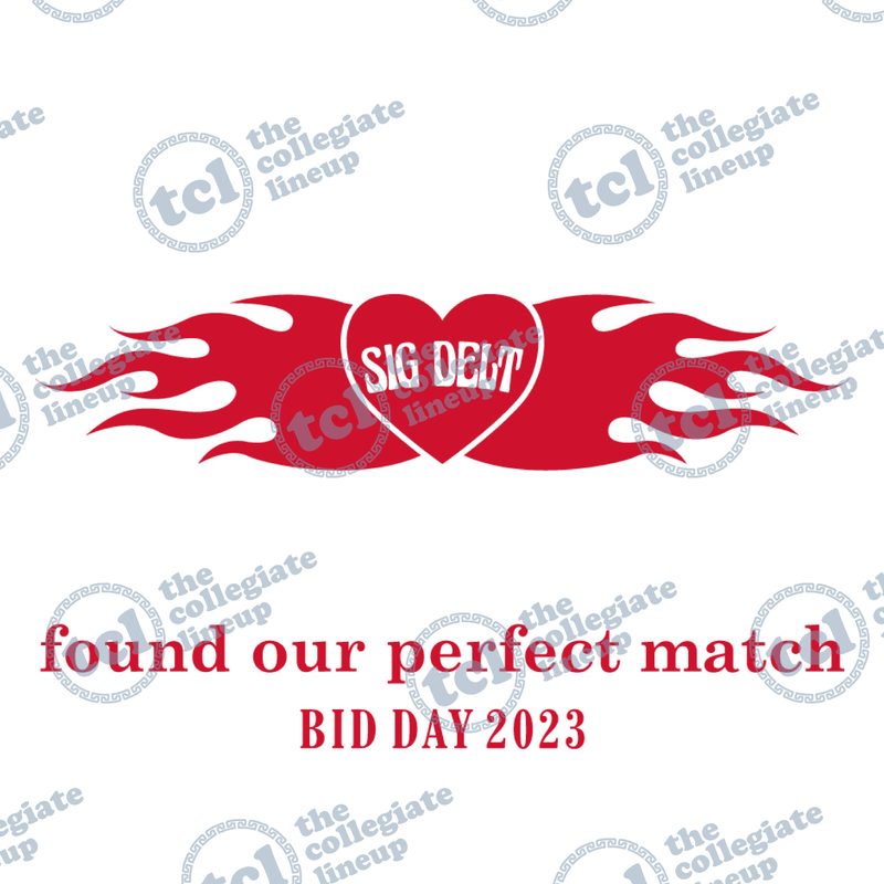 Sigma Delta Tau Bid Day 2023 Design