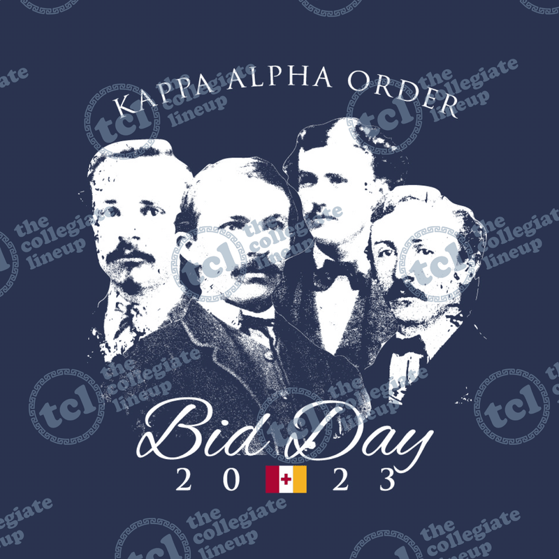 Kappa Alpha Order Bid Day 2023 Vintage Founders Design
