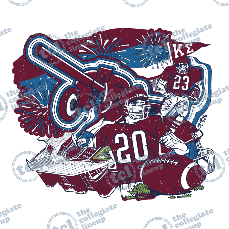 Kappa Sigma Football Fireworks Design