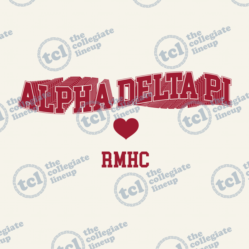 Alpha Delta Pi RMHC Philanthropy Heart Design