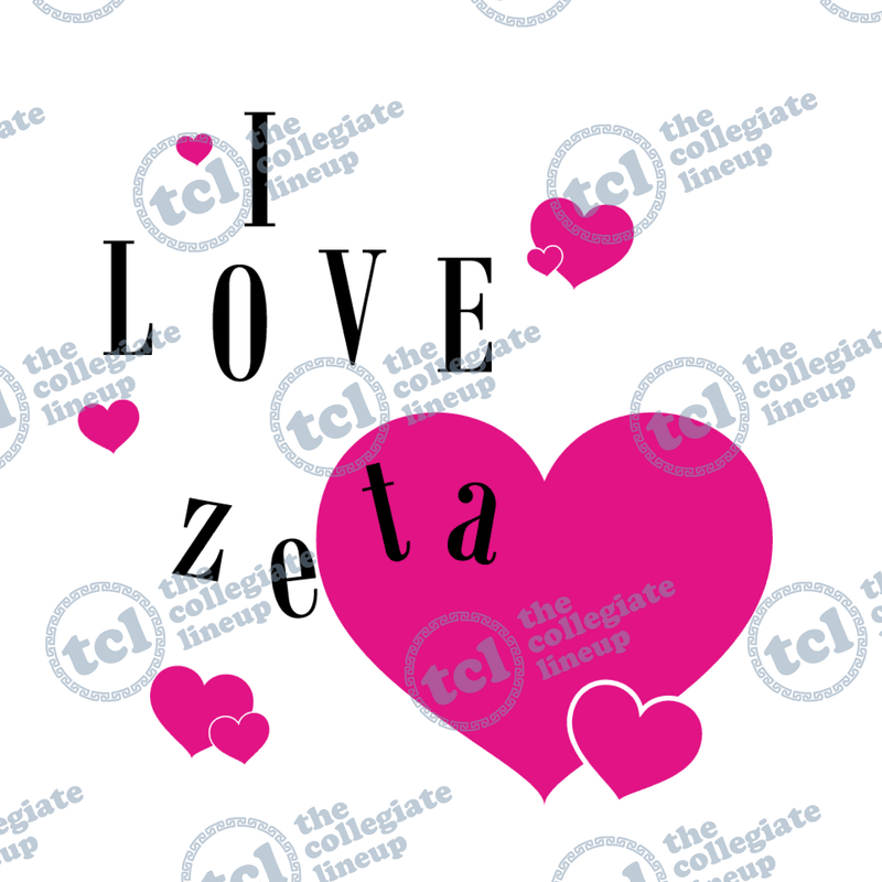 Zeta Tau Alpha Heart Design (Back) - 1621