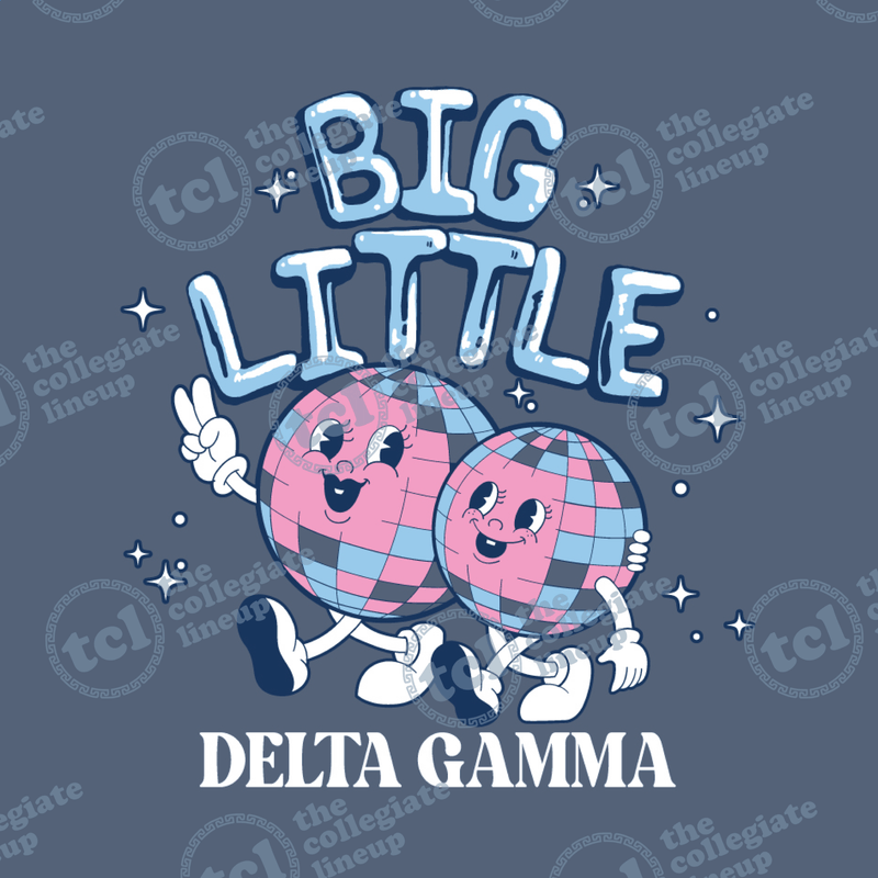 Delta Gamma Big/Little Reveal Disco Design – 1719