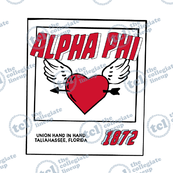 Alpha Phi Heart Wings Design – 1755