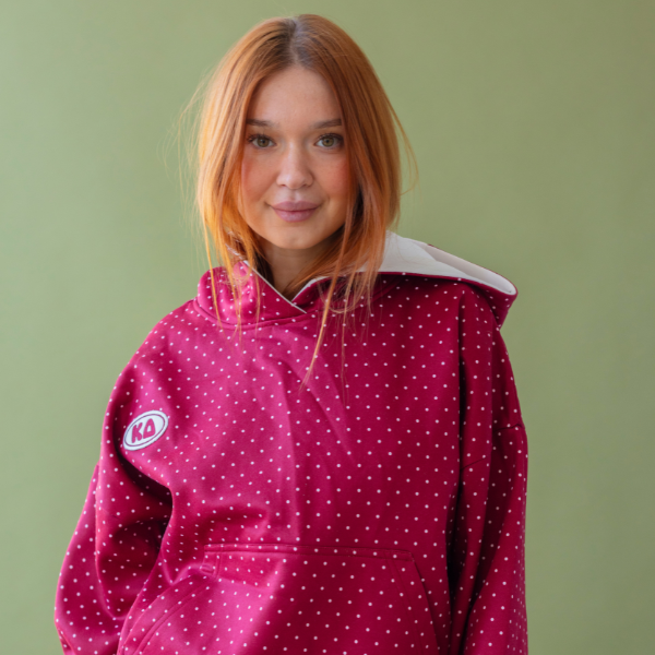 Polka Dot Women’s Heavyweight Fleece Boxy Sweatshirt