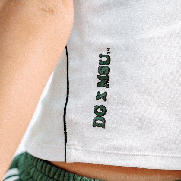 Women’s Contrast Panel Baby Tee - The Collegiate Lineup