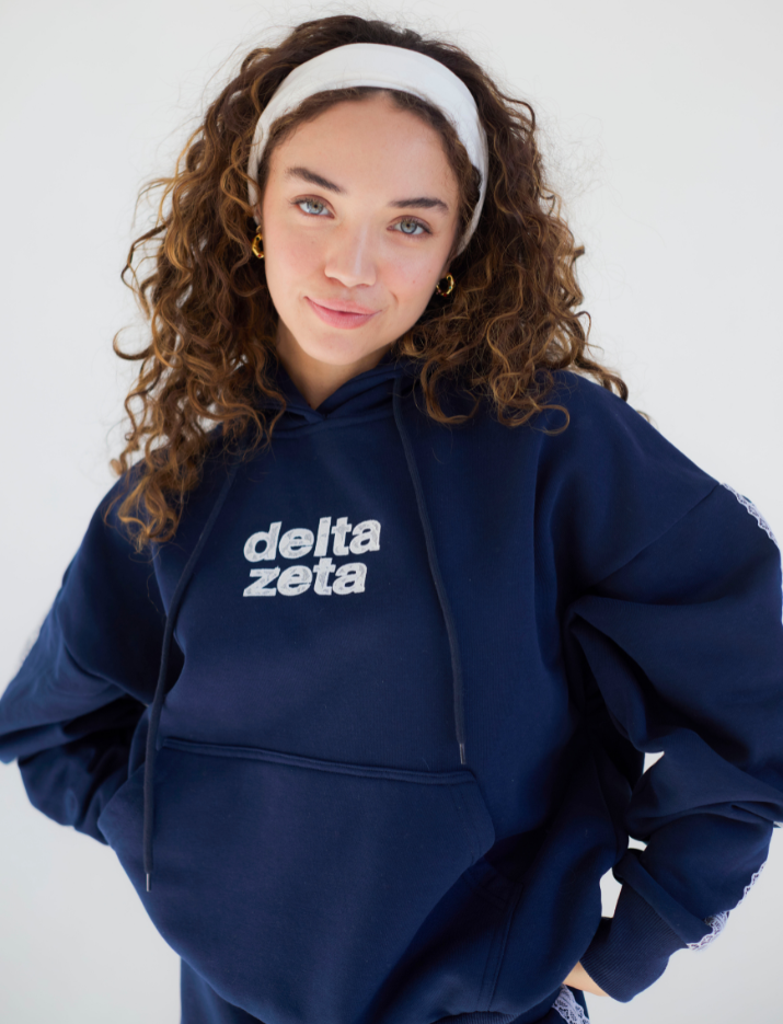 Lace Letter Hoodie