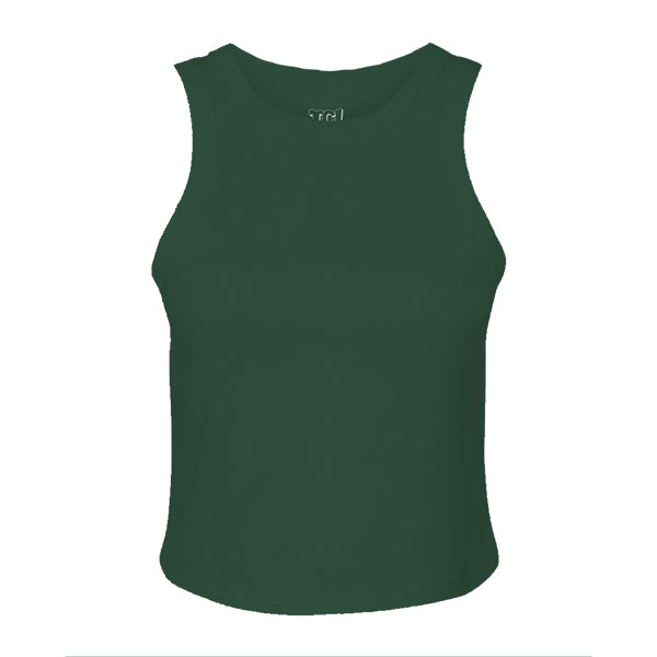 Ribbed High Neck Tank with Patch – The Collegiate Lineup