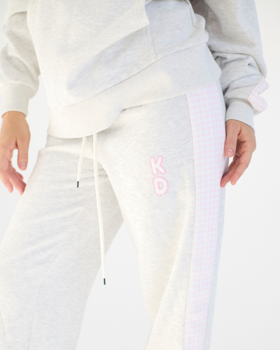 Picnic Season Drop Cut Fleece Heavyweight Sweatpants with Contrast Side Panels