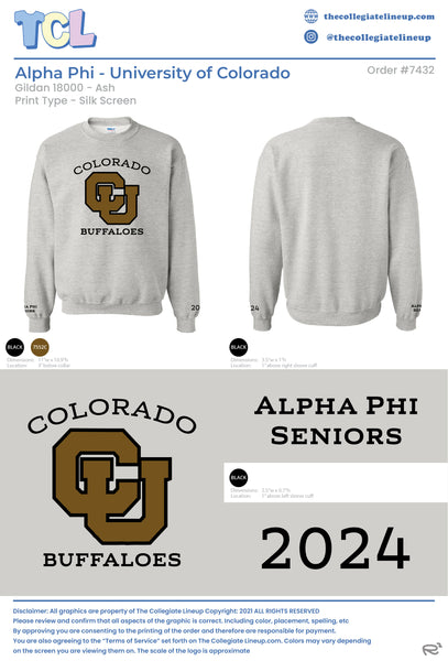 Alpha Phi University of Colorado at Boulder #7432