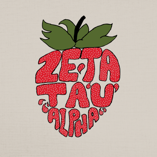 Zeta Tau Alpha Strawberry Wordmark – 2113