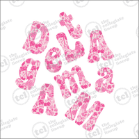 Delta Gamma Floral Letters – 2145