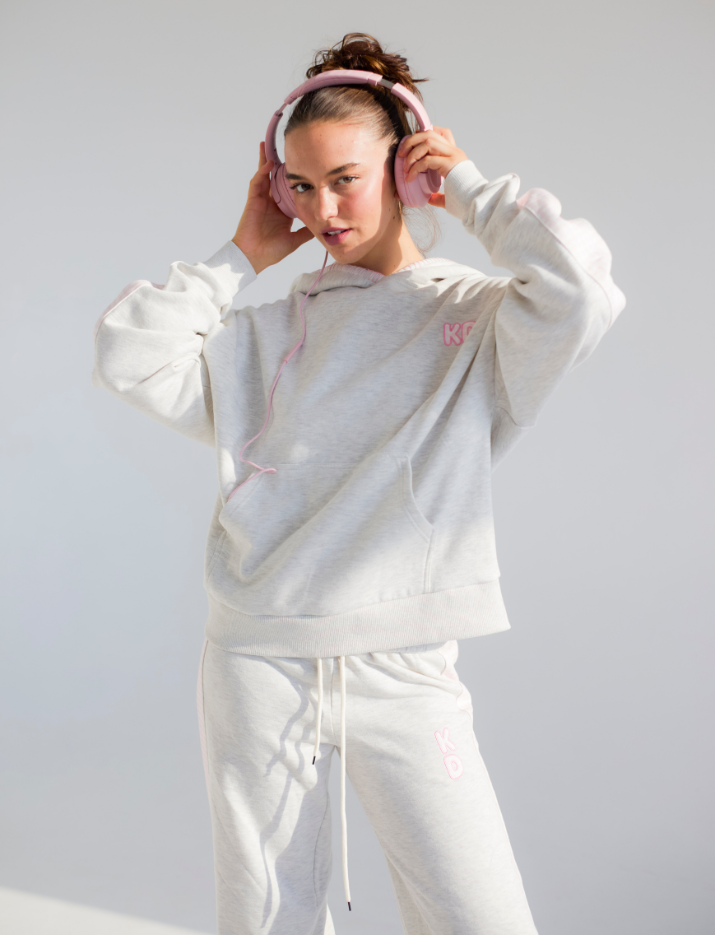 Picnic Season Drop Cut Fleece Heavyweight Sweatpants with Contrast Side Panels