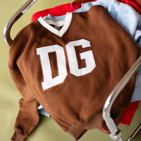 Cocoa Varsity V-Neck