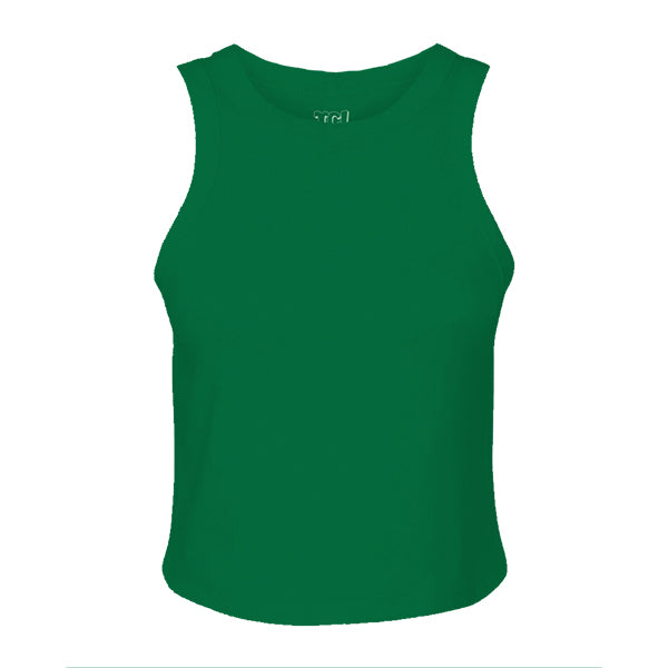 Ribbed High Neck Tank with Patch – The Collegiate Lineup