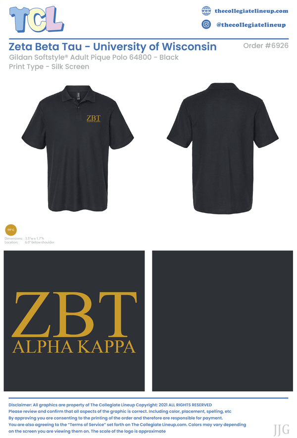 Zeta Beta Tau University of Wisconsin - Madison #6926