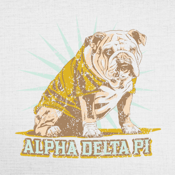 Alpha Delta Pi Bulldog Mascot – 2104