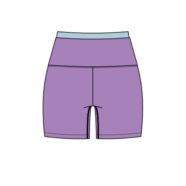Women’s Active Contrast Waistband Biker Short