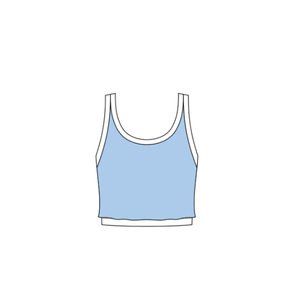 Women’s Active Double Layer Cropped Tank