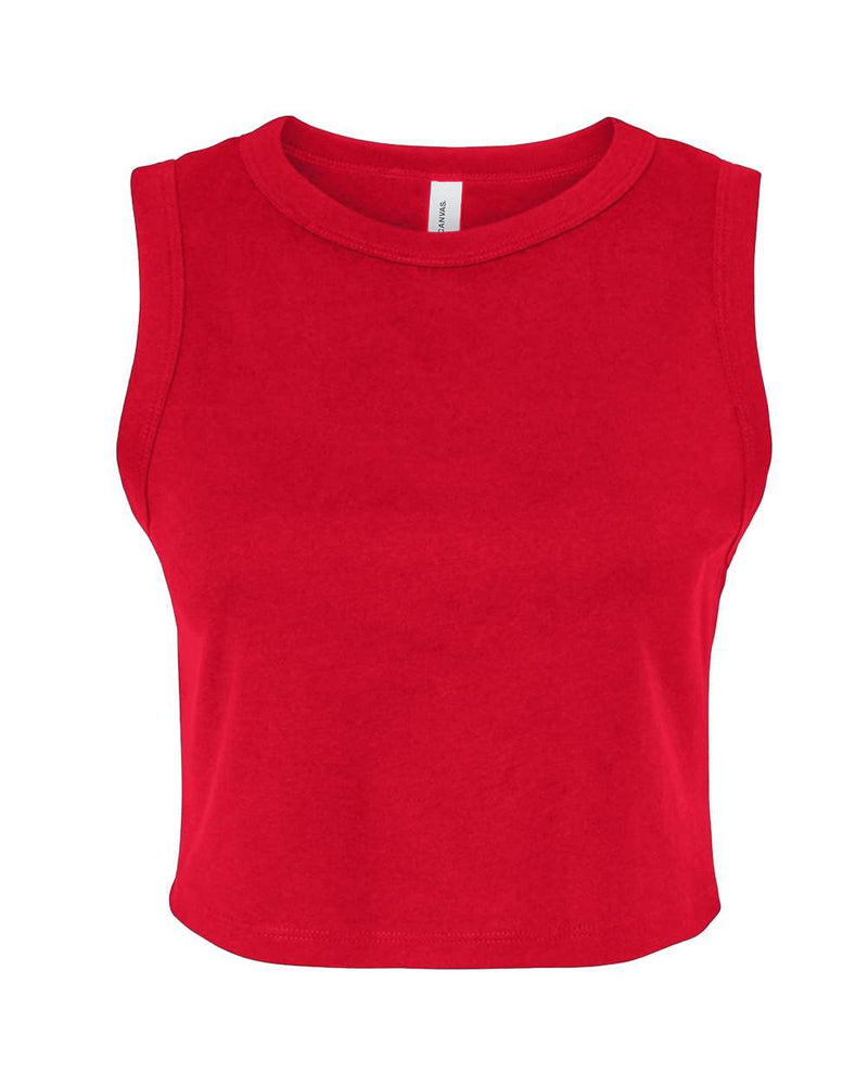 Women's Micro Rib Muscle Crop Tank - The Collegiate Lineup