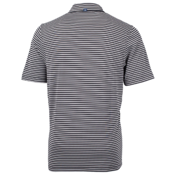 Virtue Eco Pique Stripe Recycled Mens Polo
