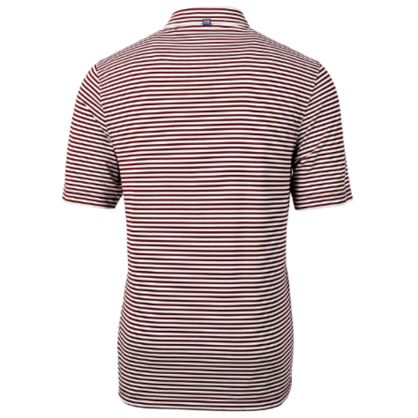 Virtue Eco Pique Stripe Recycled Mens Polo