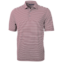 Virtue Eco Pique Stripe Recycled Mens Polo