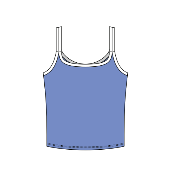 Women’s Active Double Strap Cami Scoop Neck Tank
