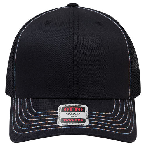 OTTO CAP® 6 Panel Mid Profile Mesh Back Trucker Hat - 112-1