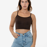 Baby Rib Spaghetti Crop Tank