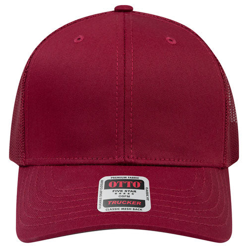 OTTO CAP® 6 Panel Mid Profile Mesh Back Trucker Hat - 112-1
