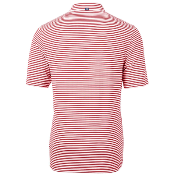 Virtue Eco Pique Stripe Recycled Mens Polo