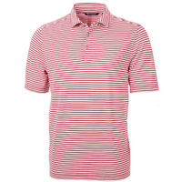 Virtue Eco Pique Stripe Recycled Mens Polo