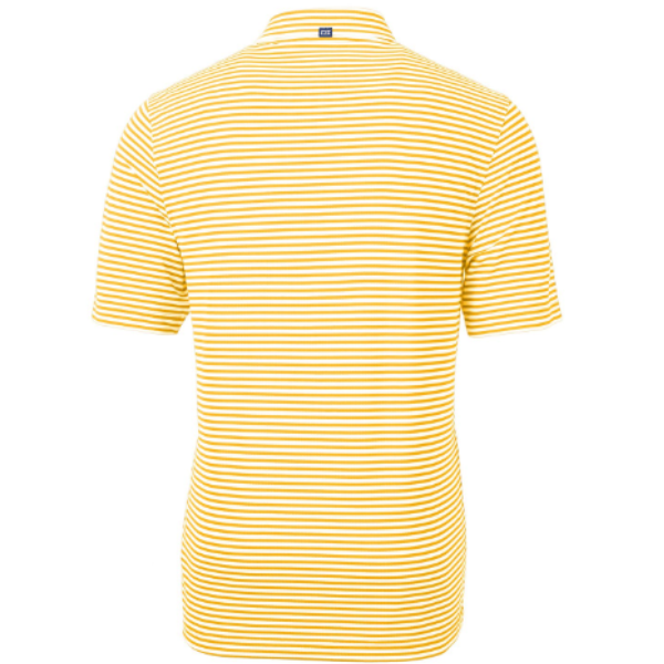 Virtue Eco Pique Stripe Recycled Mens Polo