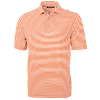 Virtue Eco Pique Stripe Recycled Mens Polo